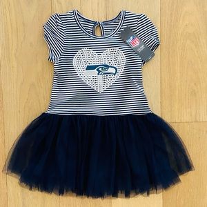 NFL Girls Seahawks Dress with Sequins